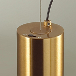 Подвесной светильник с цилиндрическим плафоном из алебастра PEARLS Suspension варинант исполнения - 5 | Loft Concept в Омске