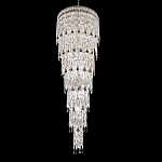 Люстра многоярусная каскадная с хрустальными подвесками Roul Crystal Light варинант исполнения - 1 | Loft Concept в Омске