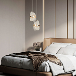 Подвесной светильник из хрусталя Fleuretta Crystal Gold Hanging Lamp варинант исполнения - 3 | Loft Concept в Омске