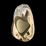 Бра овальное из стекла с золотым элементом Flow Texture  варинант исполнения - 5 | Loft Concept в Омске