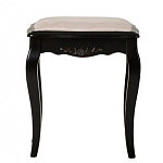 Табурет из массива березы с льяной обивкой в стиле прованс Vintage варинант исполнения - 1 | Loft Concept в Омске