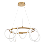 Люстра подвесная кольцевая и изогнутыми светодиодными трубками Luke Lampco Tracer Lamp варинант исполнения - 1 | Loft Concept в Омске