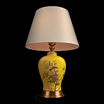 Настольная лампа желтая с изображением птиц Slip Away варинант исполнения - 4 | Loft Concept в Омске