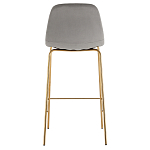 Барный стул на золотистых ножках VENDRAMIN Grey варинант исполнения - 5 | Loft Concept в Омске