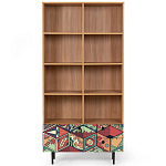 Широкий стеллаж с принтом Elise Rack варинант исполнения - 7 | Loft Concept в Омске