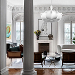 Подвесной светильник с белым фигурным абажуром и мягкими волнистыми краями Cloud Motion  варинант исполнения - 19 | Loft Concept в Омске