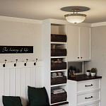 Потолочный светильник со стеклянным плафоном в виде купола Quoizel варинант исполнения - 6 | Loft Concept в Омске