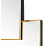 Золотое зеркальное панно из зеркальных квадратов Overlapping варинант исполнения - 1 | Loft Concept в Омске