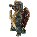 Часы в виде дракона Green Dragon with Clock варинант исполнения - 4 | Loft Concept в Омске
