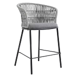 Стул барный с декоративным плетением на спинке и подлокотниках Chair Weave варинант исполнения - 2 | Loft Concept в Омске