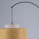 Торшер с декоративным поясом из плетеного бамбука Biuloggicu варинант исполнения - 7 | Loft Concept в Омске