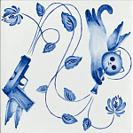 Плитка с узором Пистолеты варинант исполнения - 1 | Loft Concept в Омске