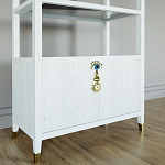 Стеллаж со стеклянными полками Elsa Dreams White варинант исполнения - 2 | Loft Concept в Омске