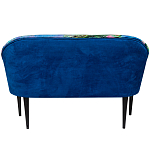 Диван двухместный из натурального бука синий с цветным принтом Impressionism in Art варинант исполнения - 2 | Loft Concept в Омске