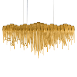 Люстра подвесная с металлическими дугами и длинными цепочками 115 см Atlantis Chain варинант исполнения - 8 | Loft Concept в Омске