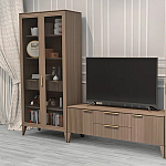 Витрина 2-х дверная с 5-ю полками и 2-мя ящиками Harper Line варинант исполнения - 3 | Loft Concept в Омске