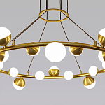 Люстра подвесная светодиодная с плафонами в форме шара Italian Globe Cedar Moss Light варинант исполнения - 2 | Loft Concept в Омске