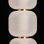 Подвесной светильник с 3-мя округлыми матовыми плафонами из белого стекла Golden Swirl варинант исполнения - 6 | Loft Concept в Омске