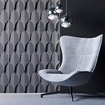 Гипсовая 3D Панель DRAGON SCALE - D варинант исполнения - 2 | Loft Concept в Омске