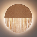 Бра круглое натуральная пробка с бахромой Natural Cork варинант исполнения - 4 | Loft Concept в Омске