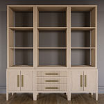 Модульный стеллаж Primo из трех составных элементов Светлый дуб варинант исполнения - 2 | Loft Concept в Омске