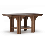 Стол кофейный деревянный с арочным основанием Arch Passage варинант исполнения - 1 | Loft Concept в Омске