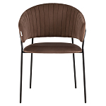 Стул в велюре коричневого цвета Horizon варинант исполнения - 2 | Loft Concept в Омске