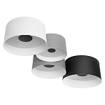 Потолочный светильник с 4-мя цилиндрическими абажурами белого серого и черного цвета Urban Dome варинант исполнения - 3 | Loft Concept в Омске