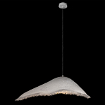 Подвесной светильник с асимметричным волнообразным абажуром и фактурной бахромой по краю Tactile Line варинант исполнения - 9 | Loft Concept в Омске