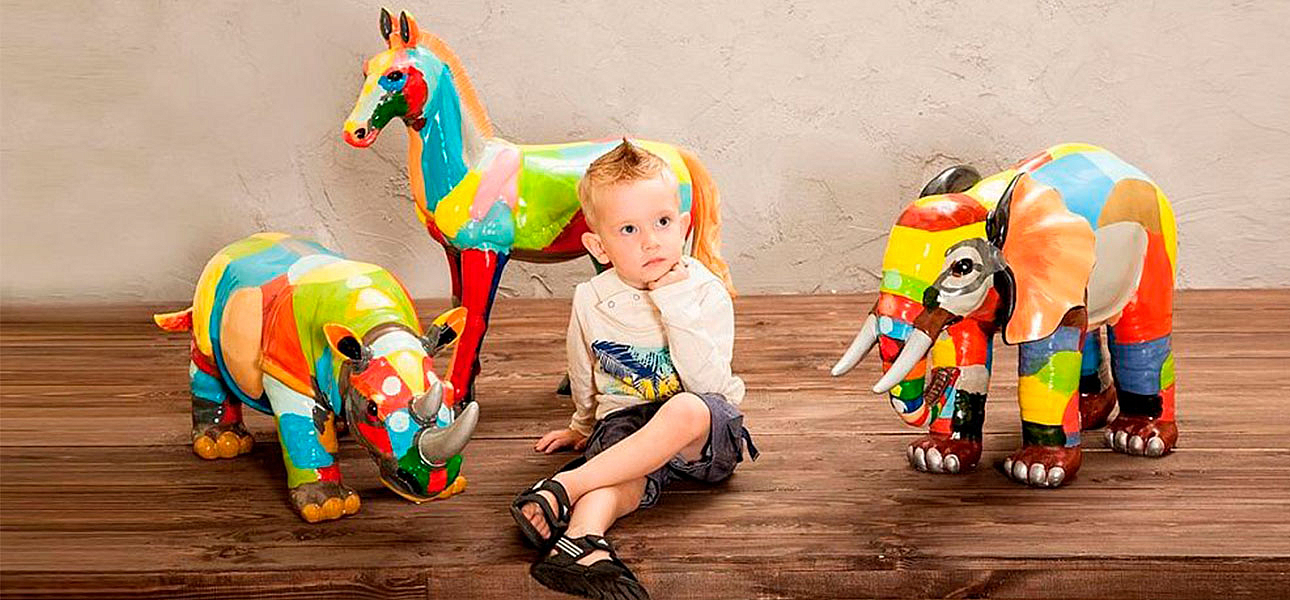 Фигурка керамика лошадь разноцветная Colored Horse Фигурка керамика лошадь разноцветная Colored Horse - Loft-Concept в Омске