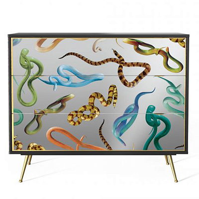 Комод Seletti Chest of Three Drawers Snakes