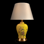 Настольная лампа желтая с изображением птиц Slip Away варинант исполнения - 2 | Loft Concept в Омске