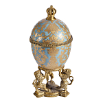 Шкатулка на величественных львах из фарфора с бронзовыми элементами Eden Garden варинант исполнения - 3 | Loft Concept в Омске