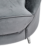 Диван с мягкой обивкой из ткани серый Ethan Sofa варинант исполнения - 3 | Loft Concept в Омске