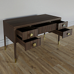 Письменный стол с 4-мя ящиками Elsa Dreams Walnut варинант исполнения - 2 | Loft Concept в Омске