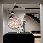 Панно на стену из шерсти мериноса Белый Круг  варинант исполнения - 2 | Loft Concept в Омске