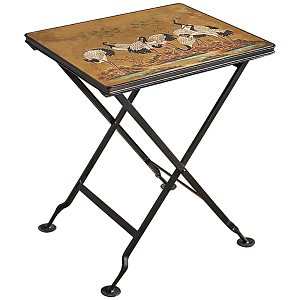 Приставной столик складной Chinoiserie Cranes Side Table