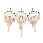 Люстра большая из золотистых металлических цепочек Atlantis Chain варинант исполнения - 2 | Loft Concept в Омске