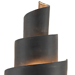 Бра в форме спирали черное с золотой внутренней отделкой Warm Glow варинант исполнения - 1 | Loft Concept в Омске