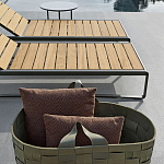 Шезлонг на металлическом каркасе с регулируемой спинкой GUELL Sunbed варинант исполнения - 4 | Loft Concept в Омске