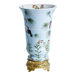 Ваза из фарфора с бронзовыми элементами Tropical Garden варинант исполнения - 2 | Loft Concept в Омске