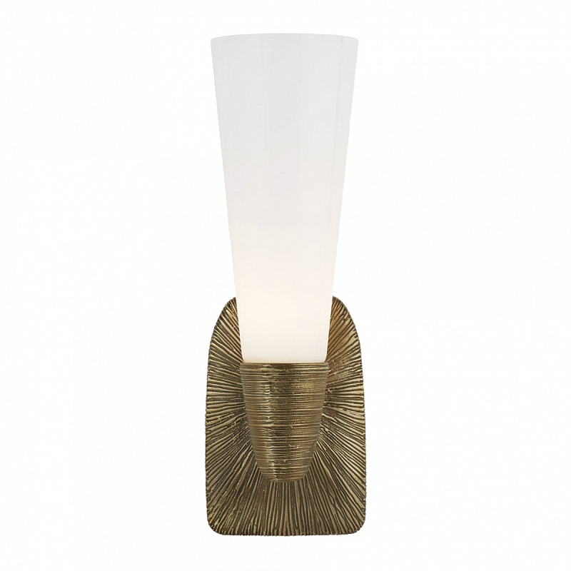 Бра UTOPIA SINGLE BATH SCONCE Латунь Белый Бра UTOPIA SINGLE BATH SCONCE Латунь Белый в Омске | Loft Concept