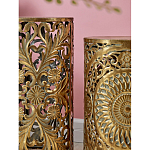 Столик приставной с цветочной резной фактурой Madagascar варинант исполнения - 4 | Loft Concept в Омске