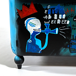 Кресло "Баския и Уорхол" Basquiat Warhol graffiti chair натуральная кожа варинант исполнения - 9 | Loft Concept в Омске