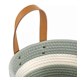 Корзина для хранения с ручками Interlacement Green варинант исполнения - 2 | Loft Concept в Омске