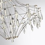 Люстра подвесная из металла с прозрачными подвесками из хрусталя Quasar 93 варинант исполнения - 10 | Loft Concept в Омске