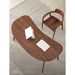 Стол рабочий округлой формы с ящиком  Working Moonnut Table варинант исполнения - 4 | Loft Concept в Омске