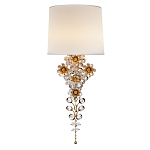 Бра с цветочным основанием и тканевым абажуром Tugella Flower Lamp варинант исполнения - 1 | Loft Concept в Омске