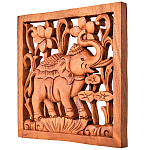 Панно из дерева слов и цветы Panel With Animals варинант исполнения - 2 | Loft Concept в Омске