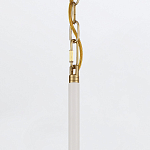 Подвесной светильник с плафоном в форме плоского купола и белой шарообразной лампой Eurofase варинант исполнения - 13 | Loft Concept в Омске